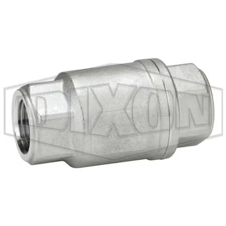 Dixon Check Valve, 3/8 in, FNPT, 316 SSss Steel Body SSCVIL038