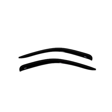 Ventshade Rainguards, Aerodynamic Design, Tape-On, Smoke, Acrylic, Set Of 2 92620
