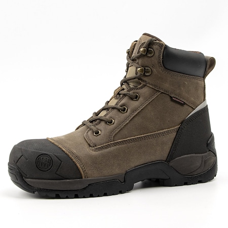 Handpoint Mens 6 in Composite Toe Work Boots-Waterproof, Slip Resistant, Puncture Resistant, 7 MK1127-D-7