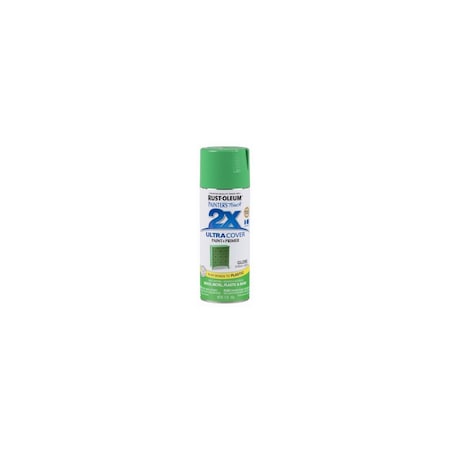 Rust-Oleum PAINTER'S Touch 2X ULTRA COVER Spray Paint, Gloss, Spring Green, 12 oz, Aerosol Can 334055