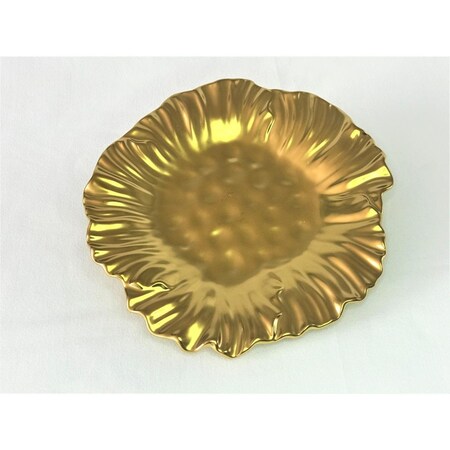 Bebida Botanic Collection Titanium Porcelain Sunflower Plate 10.25ft BE2820622