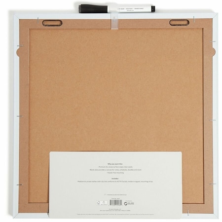 U Brands Magnetic Dry Erase Board, White UBR460U0004