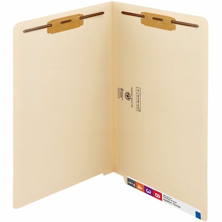 Smead Fastener Folder, 3/4" Exp, 2 Fast/Pos 1 and 3, Legal, 50/BX, MLA PK SMD37115