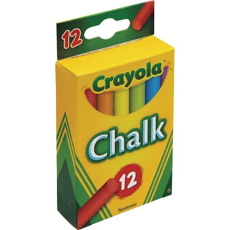 Crayola Multi-Colored Chalk, 12-Count 51-0816