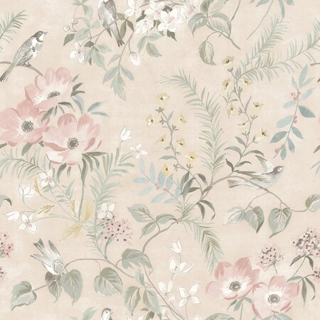 Chesapeake Frederique Blush Bloom Wallpaper 4072-70003