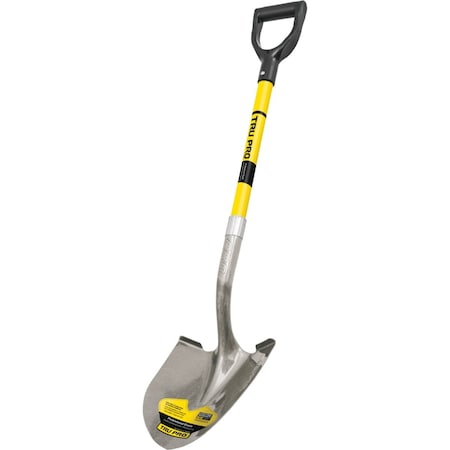 Truper Tru Pro 29'' Fiberglass D-Handle Round Point Shovel PRY-F