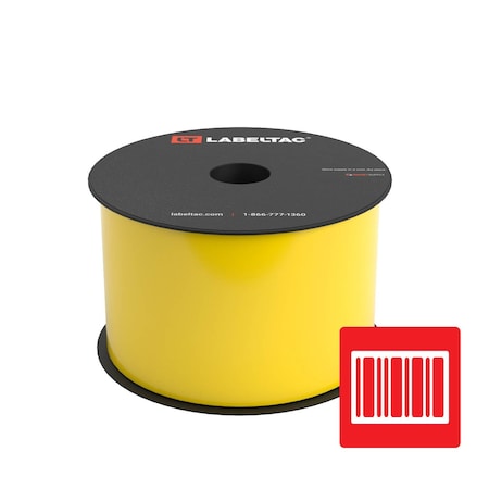 Labeltac MIL-STD-129 Barcode Supply, 3in x 150ft, Yellow LTMIL301