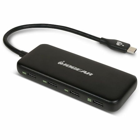 Iogear 4 PORT USB-C HUB, USB 3.2 GEN 2, 10GBPS, 100W POWER DELIVERY, HIGH SPEED GUH3C4C
