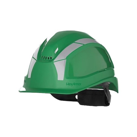 Hexarmor Hard Hat, Front Brim, Ceros XP250, Green 16-11004S