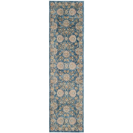 Safavieh 2 ft. 2 in. x 8 ft. Vintage Persian Power Loomed Runner Rug, Turquoise & Multi Color VTP469K-28