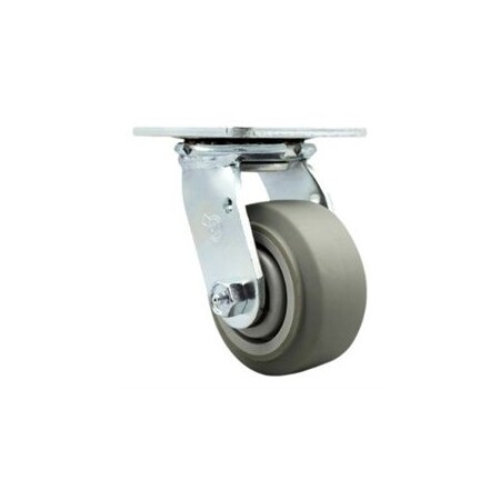 Service Caster 4 Inch SS Thermoplastic Rubber Wheel Swivel Caster with Ball Bearing SCC SCC-SS30S420-TPRBF