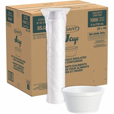 Dart Foam Food Container, 8 oz 8SJ20