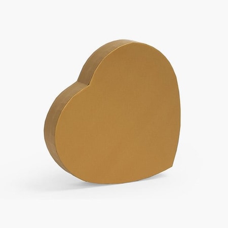 Nashville Wraps Metallic Gold Heart Boxes, Small 6.75x6x1.25, 3PK HBSGO