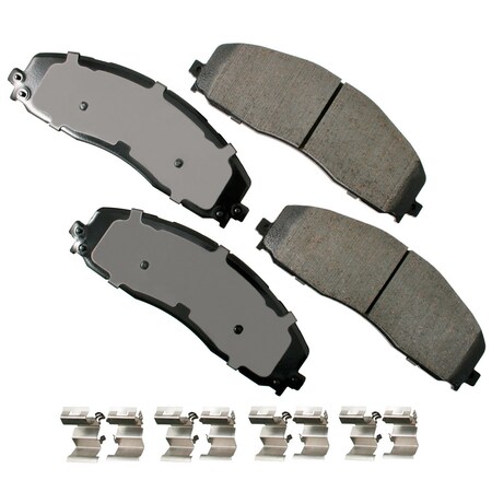 Akebono 13-16 Ford F250 Super Duty Proact Disk Pad, Act1680 ACT1680