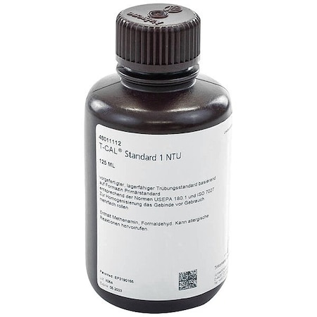 Lovibond Water Testing Solution, 125 mL, 125PK T-CAL TURBIDITY STANDARD, 1.0 NTU