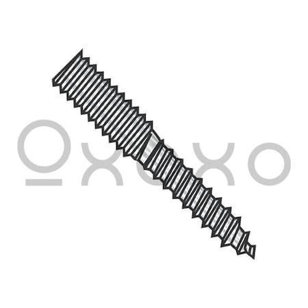 Oxoxo 1/4-20X4 Hanger Bolt Fully Threaded 18 8 Stainless Steel, 100PK 248336