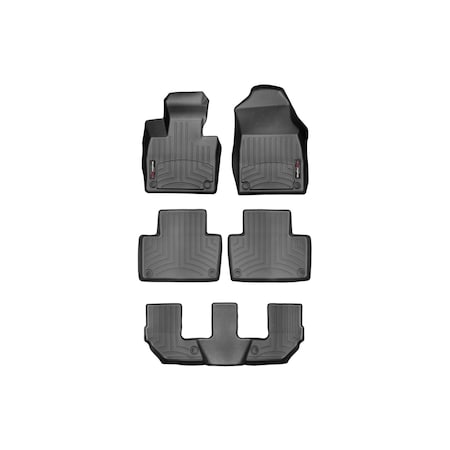 Weathertech Black Front, Rear and Rear Floorliners, 2025 KIA  Carnival 441911-1-2-4416725