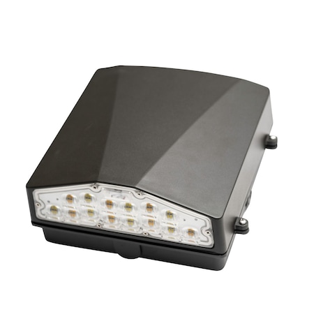 J&H Led 125-Watt Equivalent Integrated LED Bronze Wall Pack Light, Adjustable Lumens and CCT JH-RWPGW-52A