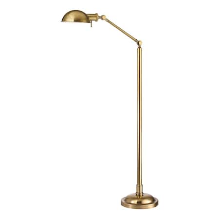 Hudson Valley Lighting Girard 1 Light Floor Lamp 10 In. Vintage Brass L435-VB