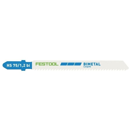 Festool Jigsaw blade METAL STEEL/STAINLESS STEEL HS 75/1, 2 BI/5, 5PK 204270