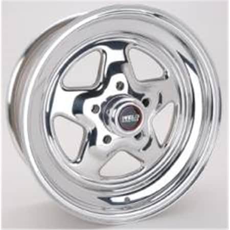 Weld Racing 15 x 6 in. 5 x 4.5 in. Bolt Circle 3.5 in. Back Spacing 12.05 lbs Pro Star Polished Wheel WEL96-56206