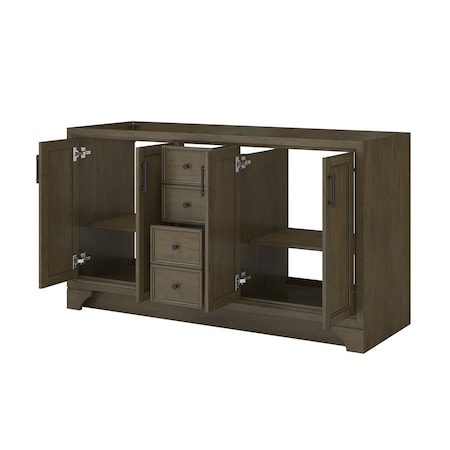 Craft And Main Vanity, No Top, 60 in LCSTV6022D