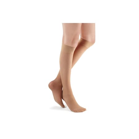 3M Futuro Compression Stocking, Knee High Medium Beige Open Toe, 71033EN, 2PK 1066567_PR