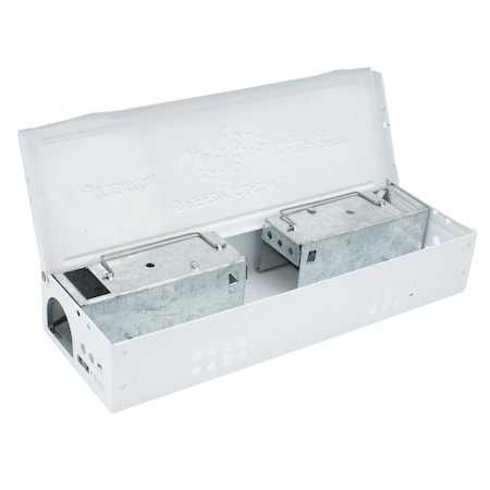 Jt Eaton Speedy Clean Little Pete Slim Multiple Catch Mouse Trap with Removeable Ramps, White Powder Coating 427-WH