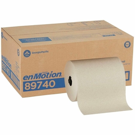 Enmotion Flex Recycled Paper Towel Rolls, 550 Sheets/Roll, Brown, 6 Rolls Per CaseCase, 6PK 89740