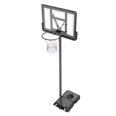 Vevor 44" Basketball Hoop Adjustable Height Backboard System for Outdoor Indoor M021A-2