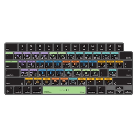 Virtual VerSkin Avid Media Composer Shortcuts Keyboard Protector MBP 14 - 16 in. - Multi Color VI3328464