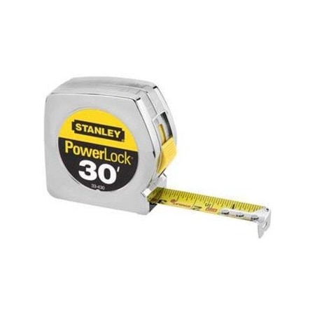 Stanley 30 ft Tape Measure, 1 in Blade 33-430