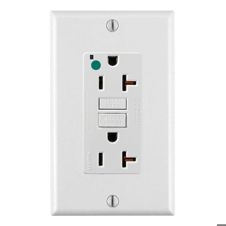 Leviton SmartlockPro GFCI 20A HG/PI White GFNT2-HFW