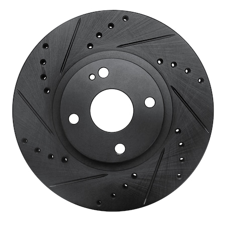 Dynamic Friction Co DFC Brake Rotor - Drilled and Slotted - Black 633-80036L