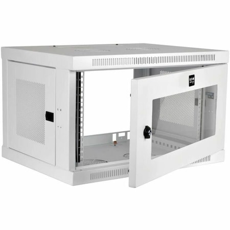 Tripp Lite 6U WALL MOUNT RACK ENCLOSURE SERVER CABINET WHITE W/ ACRYLIC GLASS DOOR SRW6UWG