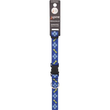 Lupine 3/4'' Woven Pattern Dapper Dog 13 to 22'' Adjustable Collar 41802