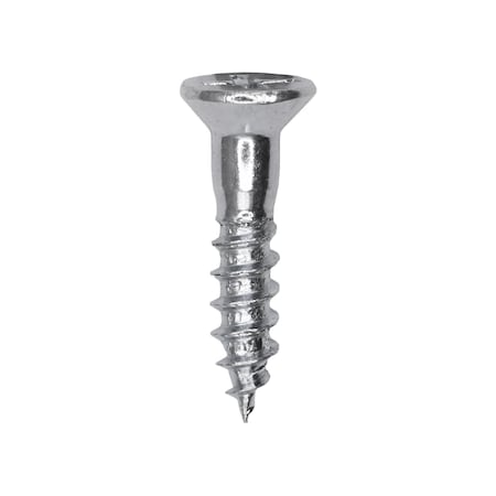 Auveco 8 x 3/4in Phillips Flat Head Wood Screw Zinc, 100PK 9564