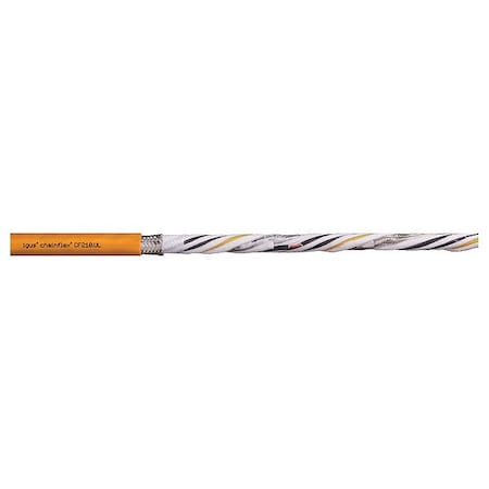 Chainflex ServoMotorCable, Orange, 0.63in-OD, 1000V CF210-UL251522