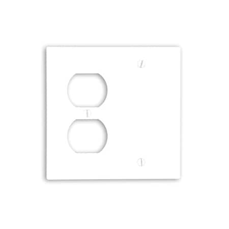 Leviton Combination Wallplate, Standard Size, Gang 2, White 88008