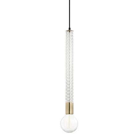 Mitzi Pippin 1 Light Pendant 4.75 In. Aged Brass H256701-AGB
