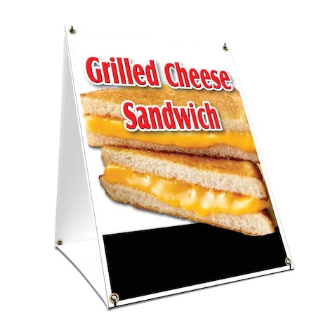 Signmission Grilled Cheese Sandwich, 36 Inch x 24 Inch A-frame Yard Sign, Plastic Sign SBC-2436-Grilled Cheese Sandwich