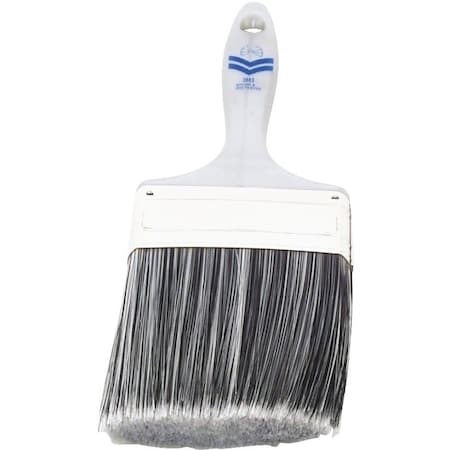 Linzer Paint Brush, 4 in W, 3-1/2 in L Bristle, Nylon/Polyester Bristle, Varnish Handle 3883-4