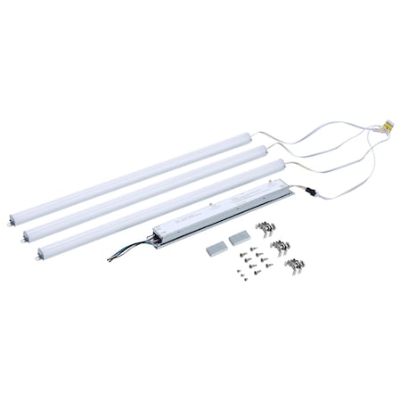 Nuvo 40/35/30/25/20 Watt LED Light Bar Retrofit Kit 3K/35K/4K/5K/65K CCT Selectable 3-Bars 2 Feet 120-277 65/1332