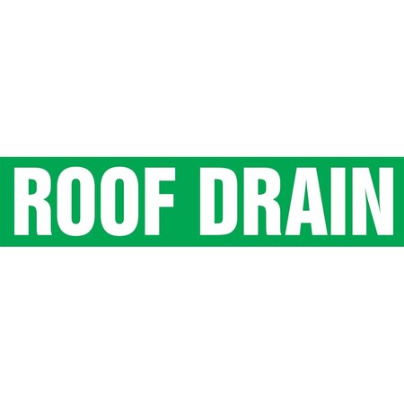 Accuform ASME ANSI PIPE MARKER ROOF DRAIN RPK617STC