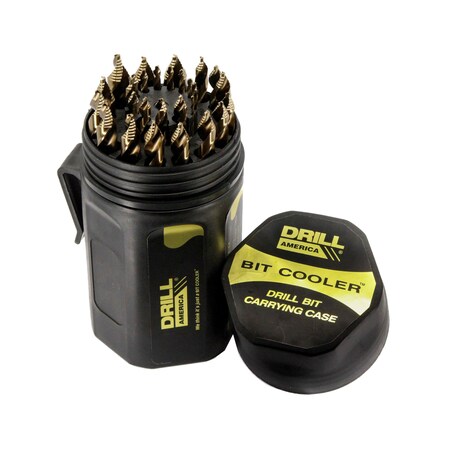 Drill America Kobalt-Stufenbohrer-Set – 29-teilig, Größen 1/16 Bis 1/2 Zoll, Für Stahl & Hartmetalle