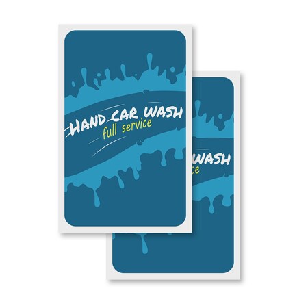 Signmission Hand Car Wash, Vinyl Decals Only 24 Inch x 36 Inch, Vinyl Decal, 2PK DSB-2436-2PACK-30386