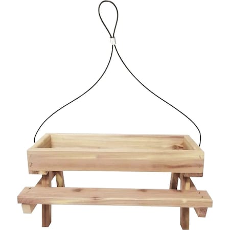 Valley Splendor Cedar Picnic Table Bird Feeder 9806