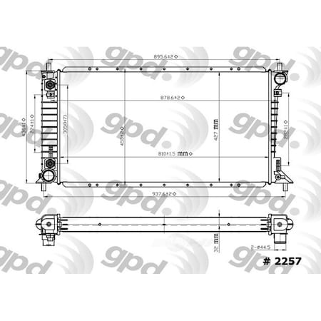Global Parts Distributors Radiator 2257C