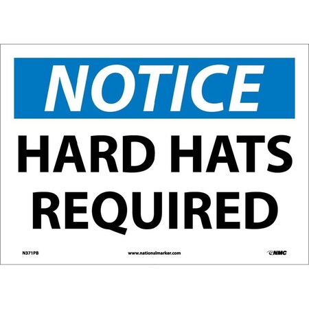 Nmc Notice Hard Hats Required Sign N371PB