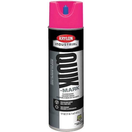 Krylon Industrial Quik-Mark SB Inverted Marking Paint Fluorescent Hot Pink S03622
